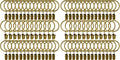 80 Pack Metal Curtain Rings by AMZSEVEN