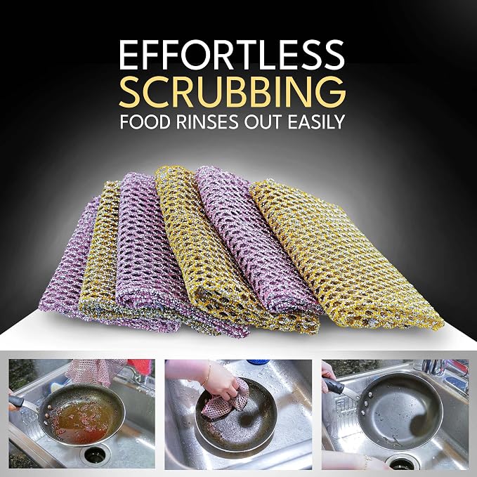 Non-Scratch Dish Scrubbers — Outlasts 7+ Sponges, Stays Odor-Free | Replace - Image 6