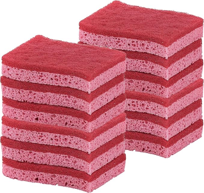 Kitchen Sponges for Washing Dishes, Non-Scratch Cellulose Dish Scrub Sponges by Superio