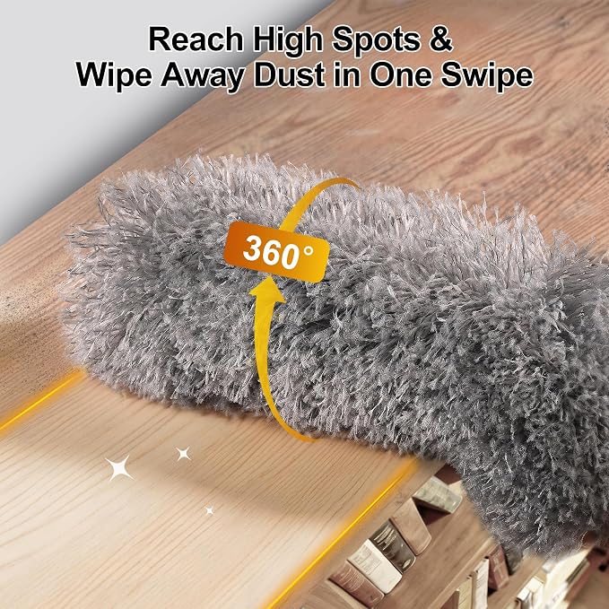 Tiumso Microfiber Feather Duster 5-in-1 Kit, Dusters - Image 3