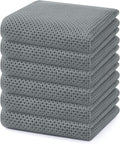 Homaxy 100% Cotton Waffle Weave Kitchen Dish Towels 6-Pack, Ultra Soft by Homaxy
