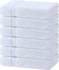 White Bath Towels 24x50 Inch, 6 Pack by WhiteClassic