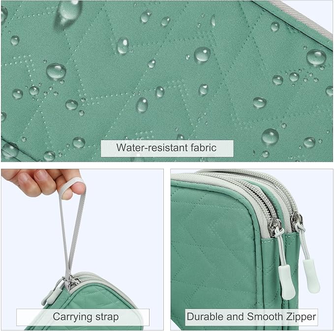 FYY Electronic Organizer, Travel Tech Pouch Bag, Waterproof, Double Layers - Image 4
