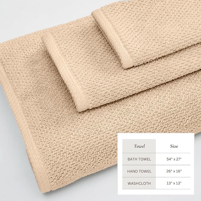 Great Bay Home 100% Cotton 6 Piece Towel Set - Image 4