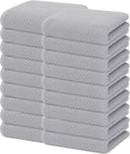 Homaxy 100% Cotton Waffle Weave Kitchen Dish Towels 18-Pack, Light Gray | 13 x by Homaxy