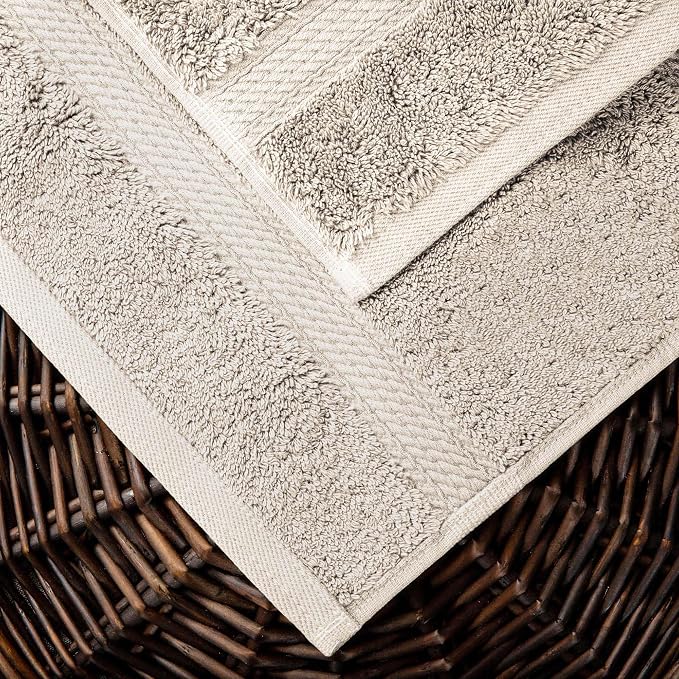 SUPERIOR Egyptian Cotton Ultra Plush & Absorbent, 10 Piece Set, Stone | Quick - Image 4