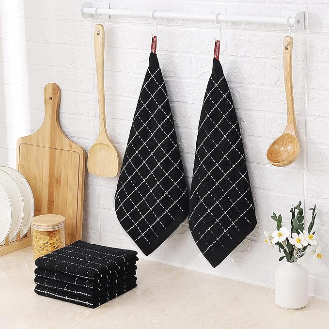 Homaxy 100% Cotton Terry Kitchen Dish Cloths, 6 Pack - Image 6