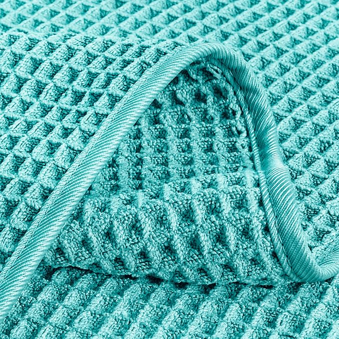 POLYTE 430 GSM Poly Blend Microfiber Quick Dry Waffle Hand Towel, 16x30 in | 4 - Image 4