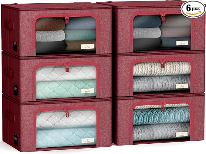 Sorbus Storage Bins with Metal Frame by Sorbus