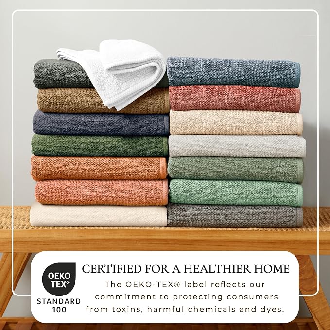 Great Bay Home 100% Cotton 6 Piece Bath Sheet Set - Image 2
