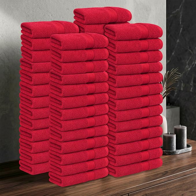100% Cotton Hand Towels 18x28 Inches, 600 GSM, Soft & Absorbent - Image 2