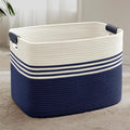 100L Large Woven Laundry Basket Hamper by SunNewt