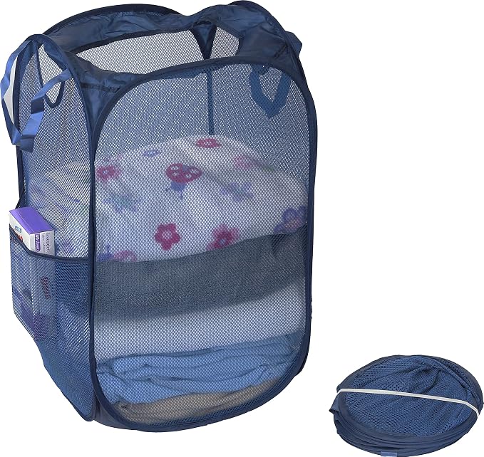 Simple Houseware Mesh Pop-Up Laundry Hamper - Image 3