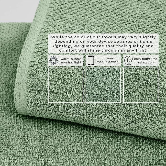 Great Bay Home 100% Cotton 6 Piece Bath Sheet Set - Image 5