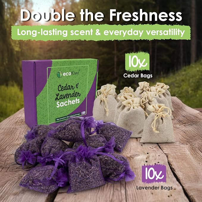 ecoKiwi Cedar and Lavender Sachets - Image 6