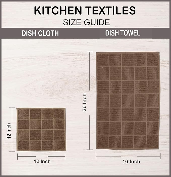 AMOUR INFINI Dish Cloths for Washing Dishes Set of 8 - Image 5