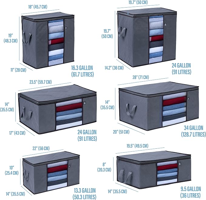 VENO 3 Pack Large Clothes Storage Bag - Image 5