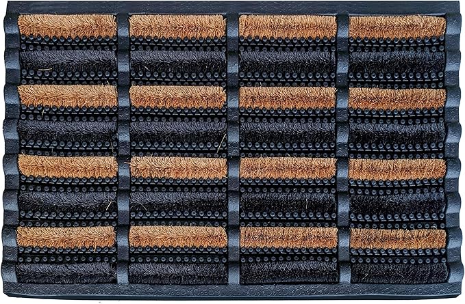 FOOTMATTERS Ninamar Mud Scrubber Tray Mat – 29.5 x 17.5 inch - 2 Pack