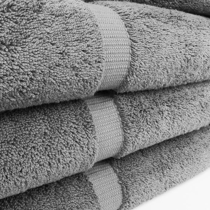 Chakir Turkish Linens 100% Cotton 4-Pack Bath Towels 30x60, 30x60 Extra Large - Image 4