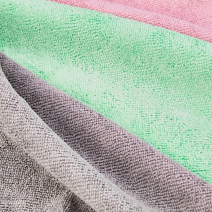 Amazon Basics Microfiber Cleaning Cloths, Ultra-Soft and Highly Absorbent - Image 3