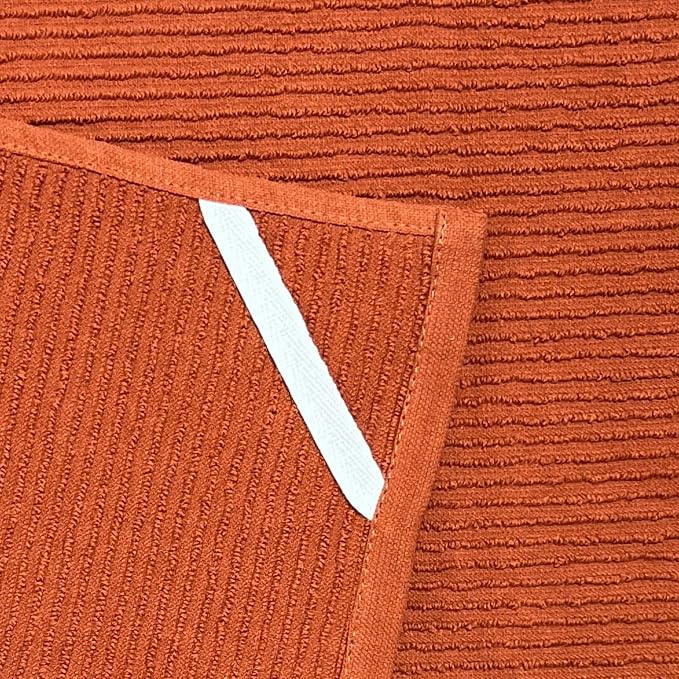 Burnt Orange Rust Kitchen Hand Dish Towels, 100% Cotton - Image 6