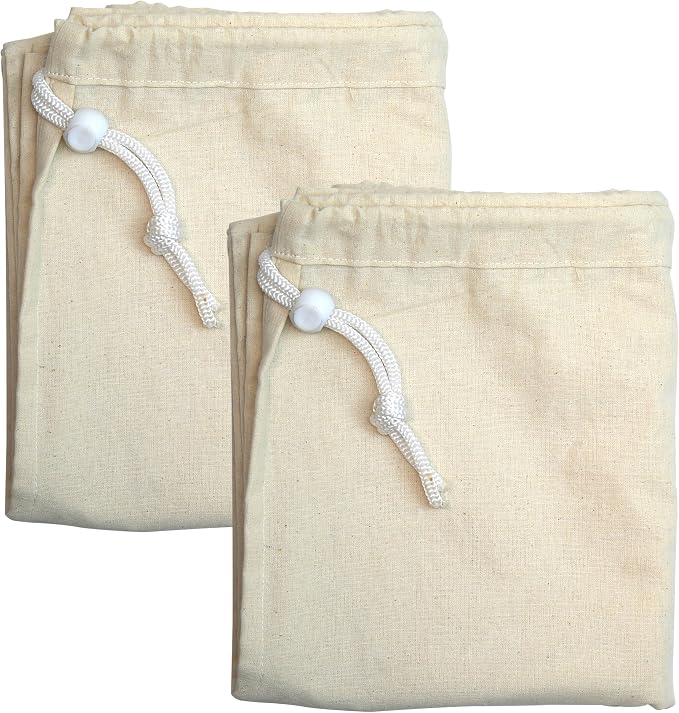 Simple Houseware Extra Large Natural Cotton Laundry Bag - Image 3