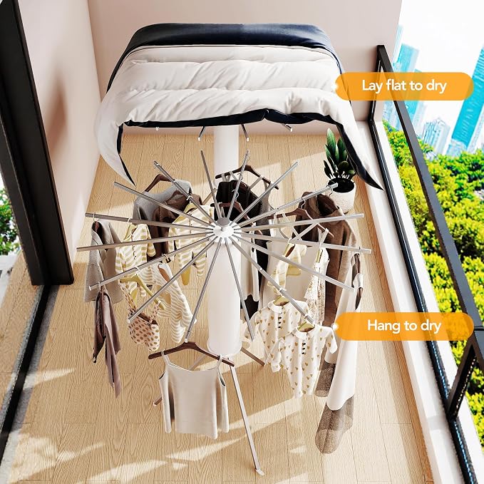 LIENAHU Clothes Drying Rack, Drying Rack Clothing, Laundry Drying Rack - Image 5
