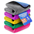VIKROM 5 Pcs Thick Microfiber Cleaning Cloth 600 GSM, Double Sided Towels by VIKROM