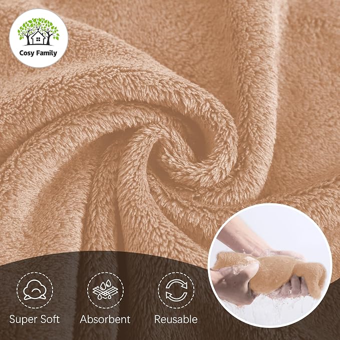 Cosy Family 24 Pack Soft Washcloths Set - Image 7