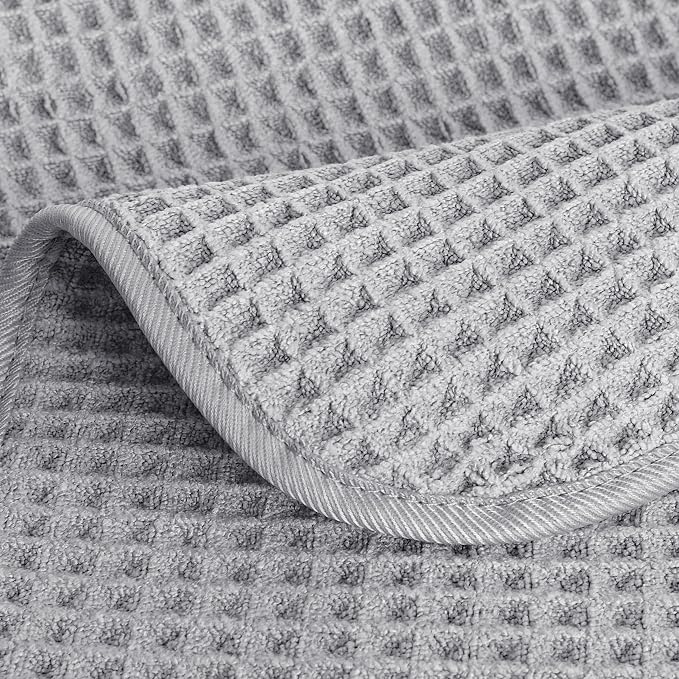 POLYTE 430 GSM Poly Blend Microfiber Quick Dry Waffle Hand Towel, 16x30 in | 4 - Image 5
