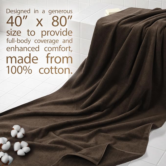 Cotton Paradise 100% Cotton Turkish Towel, Soft Absorbent Quick Dry, 40x80 - Image 2