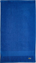 Lacoste Heritage 100% Supima Cotton Hand Towel 16" x 30", Surf Blue | Highly by Unknown