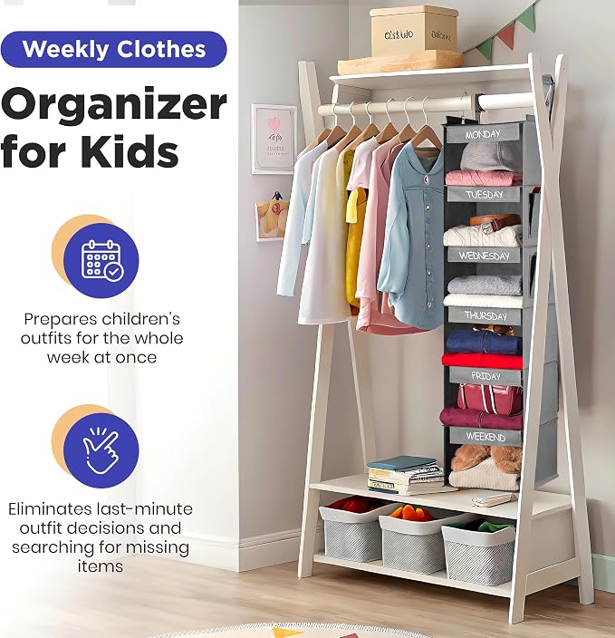 Handy Laundry Hanging Clothes Organizer - Image 3