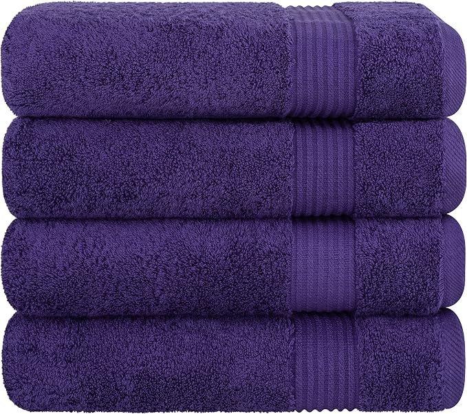 Cotton Paradise 100% Cotton Turkish Towel Set, Soft Absorbent Quick Dry - Image 6
