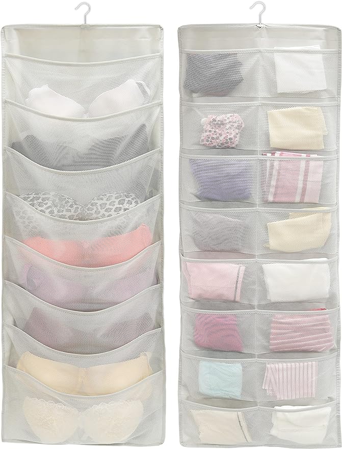 Simple Houseware 24-Pocket Double-Sided Hanging Closet Organizer | 1 Pack by SimpleHouseware