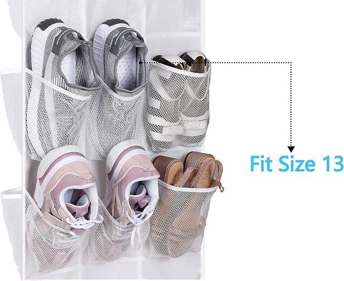 MISSLO 30 Large Pockets Dual Sided Hanging Baby Shoe Organizer - Image 3