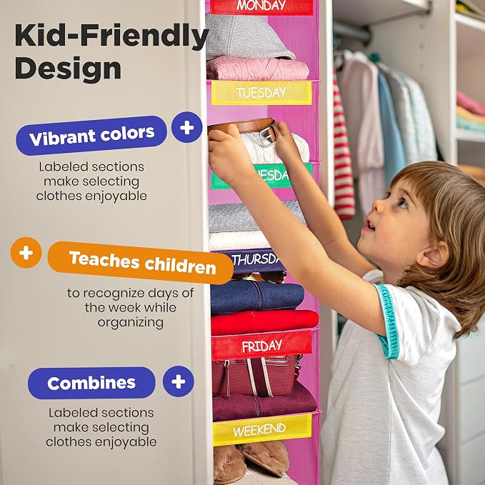 Handy Laundry Weekly Clothes Organizer - Image 4