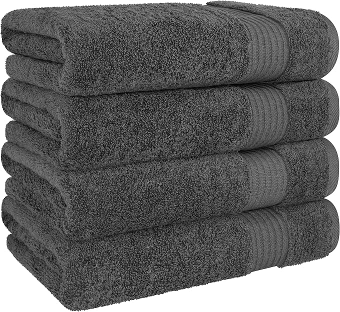 Cotton Paradise Turkish Towel Set, Soft Absorbent Quick Dry, 4 Piece Bath Towel - Image 5