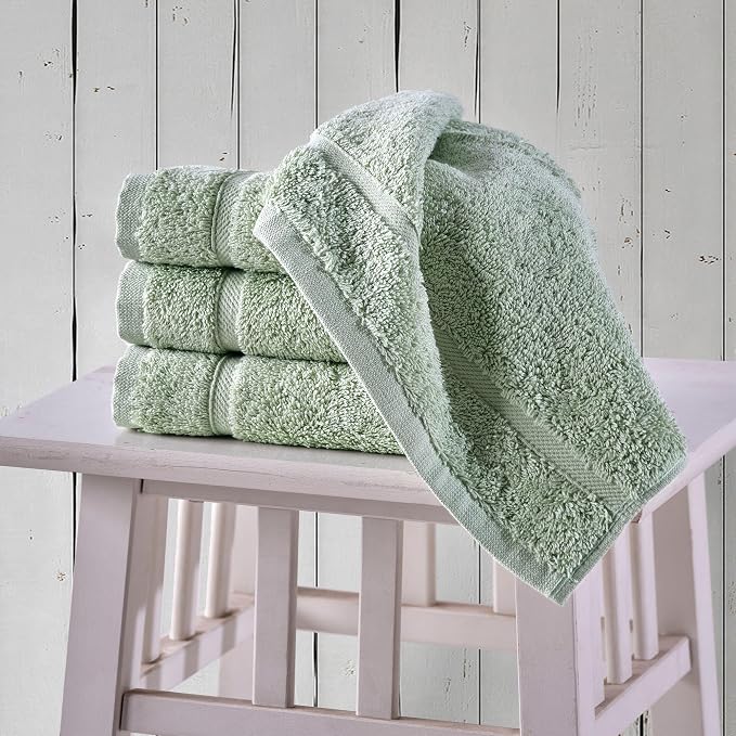 Hammam Linen Washcloth Set Premium Original Turkish Cotton, Hotel Quality - Image 2