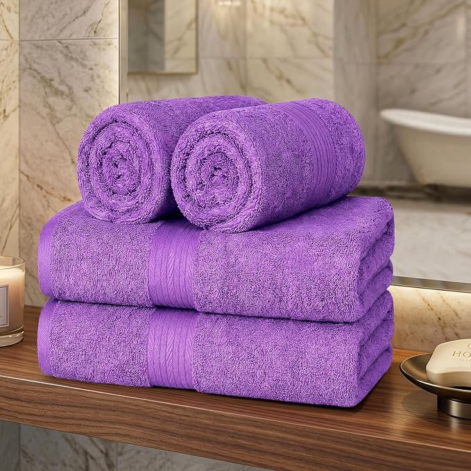 100% Cotton Hand Towels 18x28 Inches, 600 GSM, Soft & Absorbent - Image 2