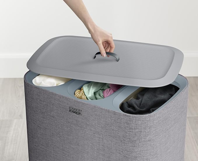 Joseph Joseph Tota Trio 90 liter/23.8 gallon Laundry Hamper Separation Basket - Image 4