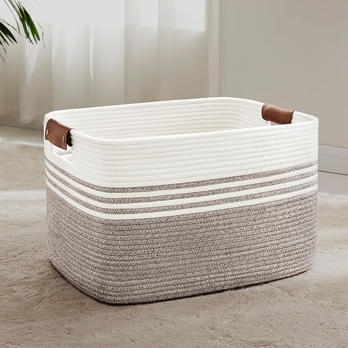 72L Woven Laundry Basket Hamper by SunNewt