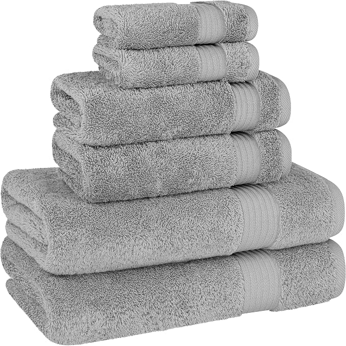 Cotton Paradise 100% Cotton Turkish Towel Set, Soft Absorbent Quick Dry - Image 5
