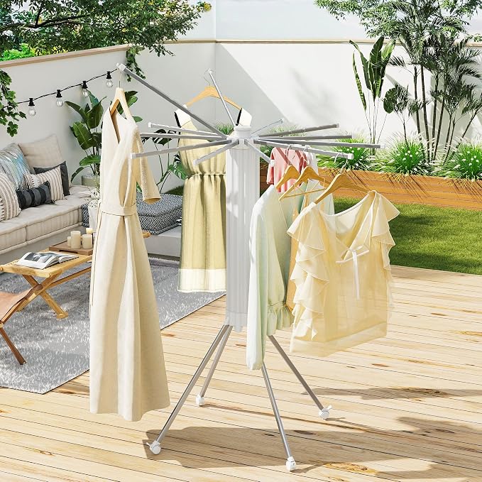 JOOM 4 Legs Single Layer Clothes Drying Rack, Garment Rack Portable and - Image 7