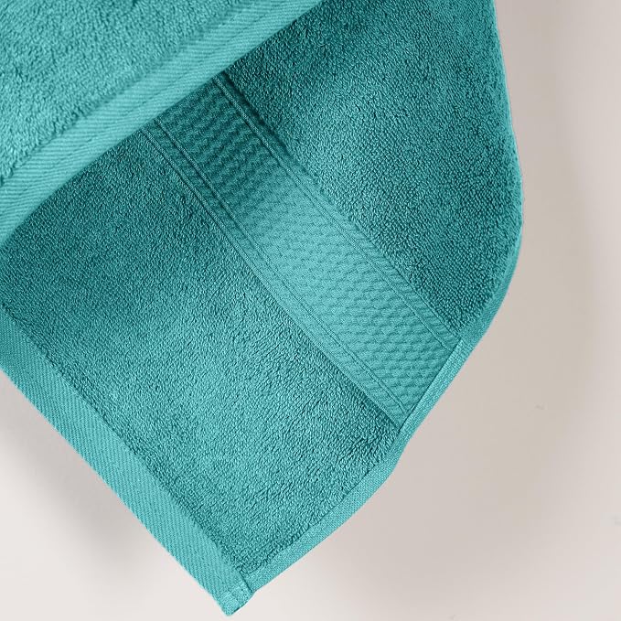 Superior Egyptian Cotton Plush & Absorbent, Bath Towel Set of 2, Turquoise | - Image 4