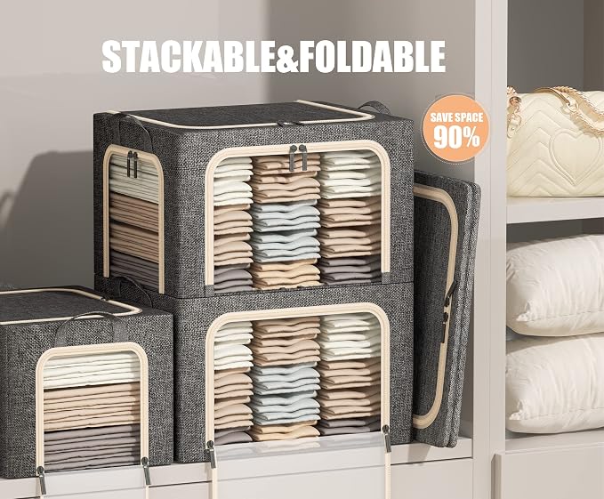 3 Openings Large Clothes Storage Bins - Image 2