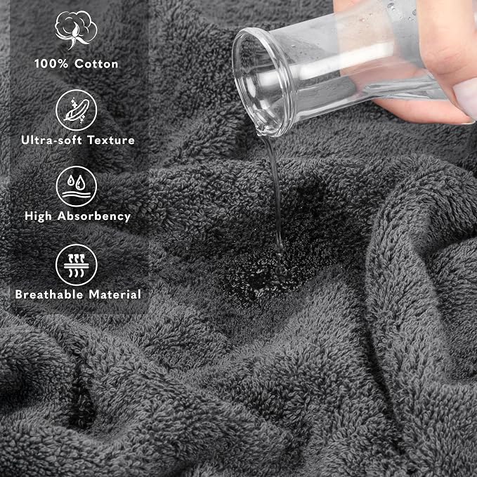 American Soft Linen 100% Cotton Luxury Turkish Towels, 35x70 XL Bath Sheet | - Image 4