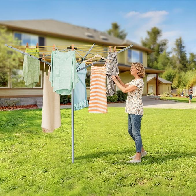 Rotary Clothesline Outdoor Umbrella Drying Rack - Image 7