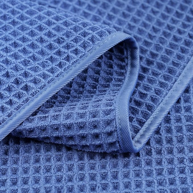 POLYTE 430 GSM Poly Blend Microfiber Quick Dry Waffle Hand Towel, 16x30 in | 4 - Image 4