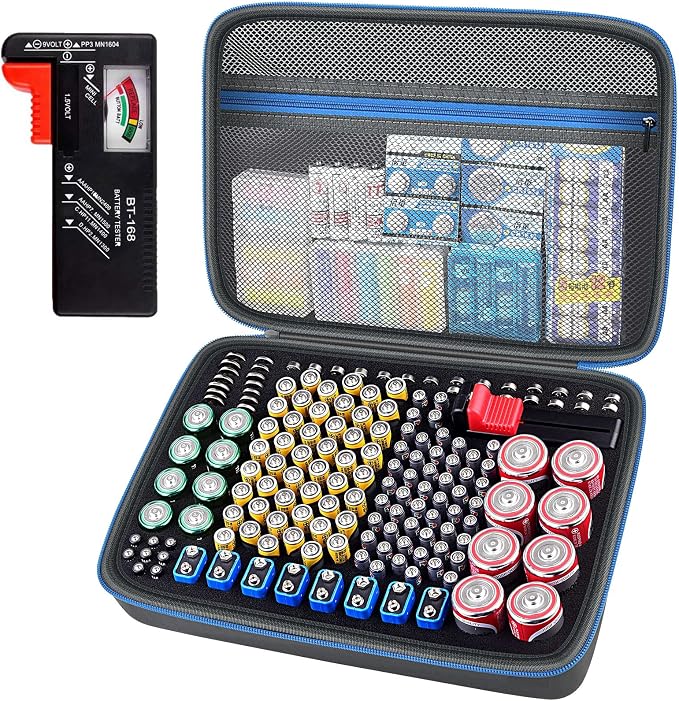 225+ Battery Organizer Storage Case by ALKOO